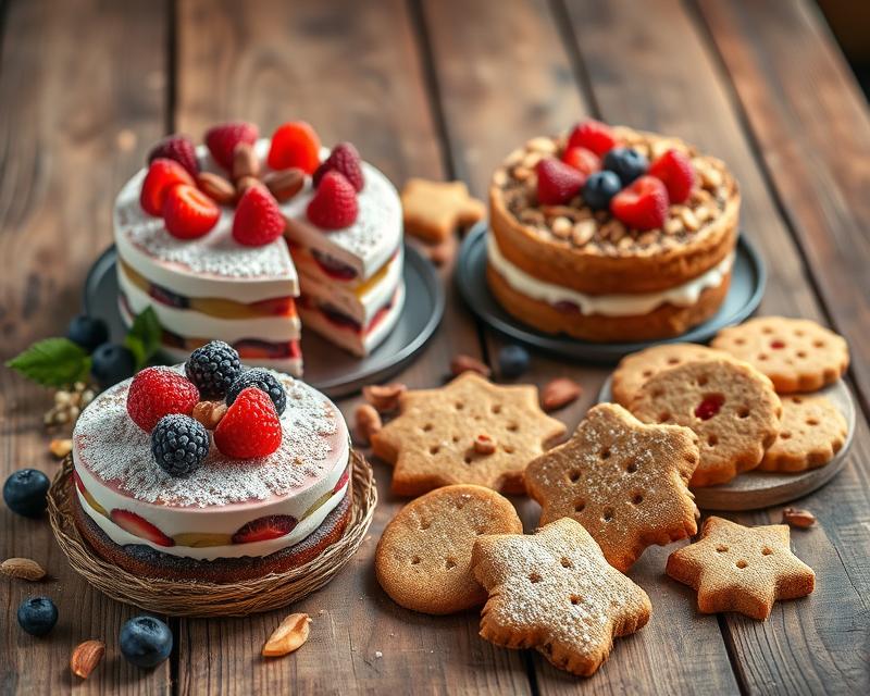 Zdrowe ciasta i ciasteczka: Przepisy i składniki do pieczenia