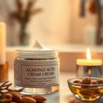 Krem z kwasem migdałowym: jak działa na skórę i kiedy warto go stosować na noc